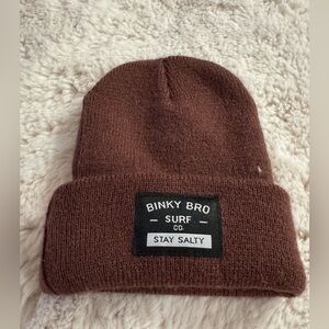 Binky Bro Kids' Cozy Brown Beanie